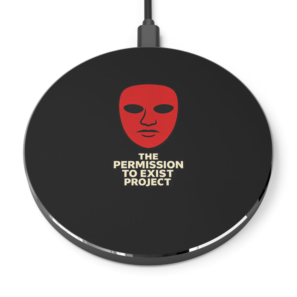 Wireless Charger — The Permission to Exist Project Red Mask Qi Charging Pad