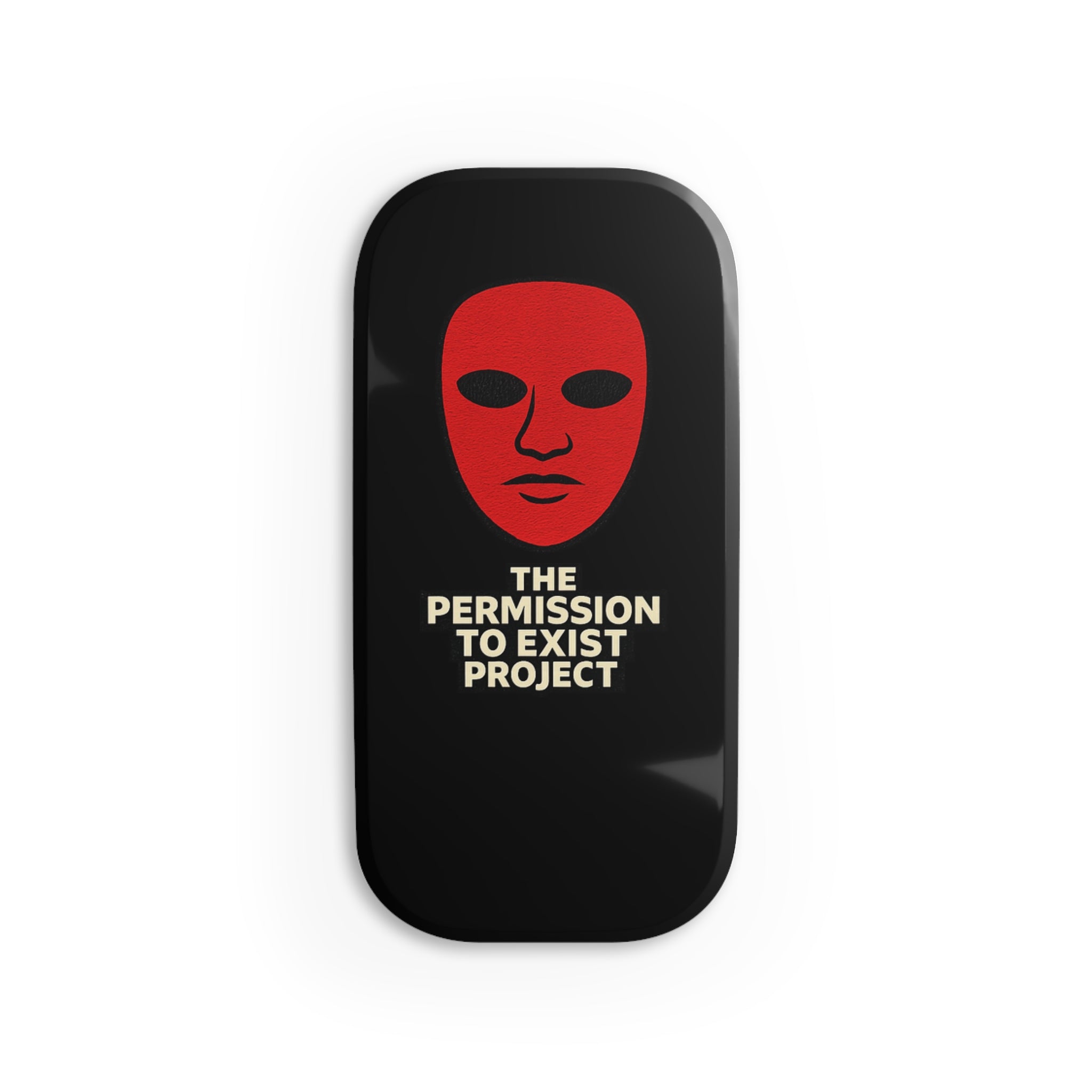 Phone Grip — The Permission To Exist Project Red Mask Phone Click-On Grip