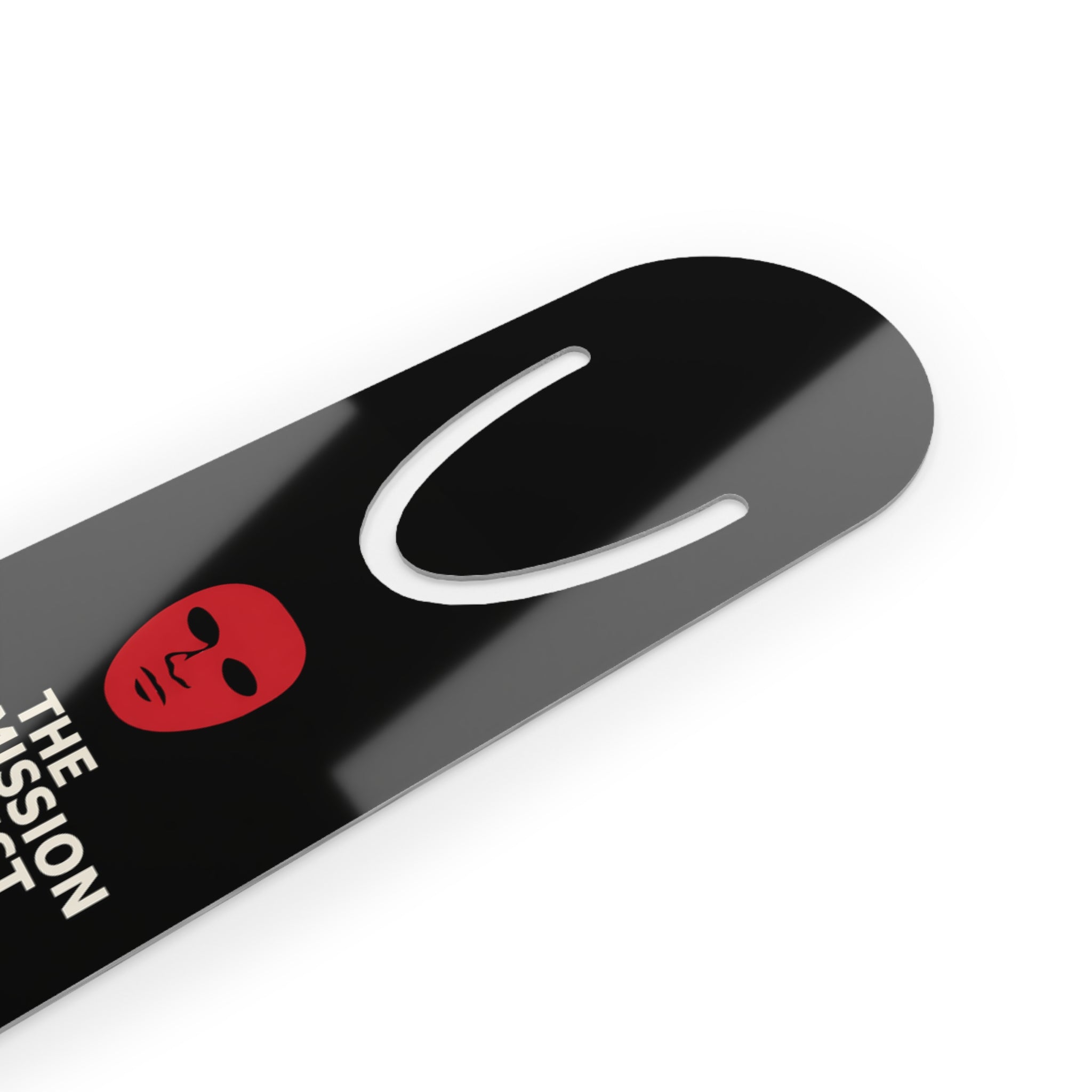 Bookmark — The Permission to Exist Project Metal Bookmark with Red Face Logo