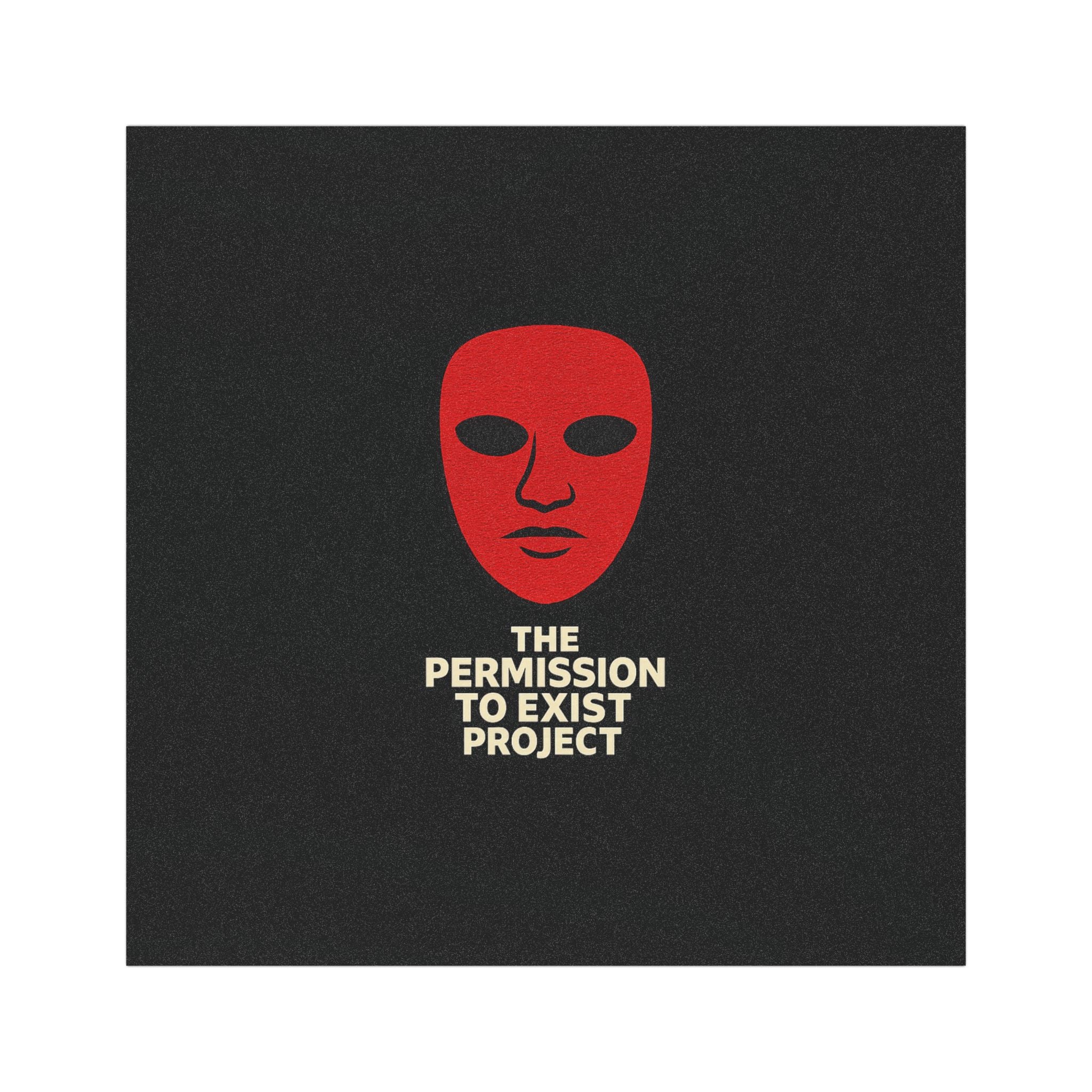 Car Magnet — The Permission to Exist Project Red Mask Design